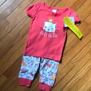 Gymboree girls 6-12 months PJ set—BRAND NEW